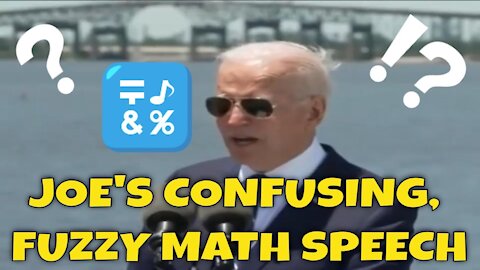 Joe Biden Math GAFFES during Speech (George Bush Fuzzy Math parody)