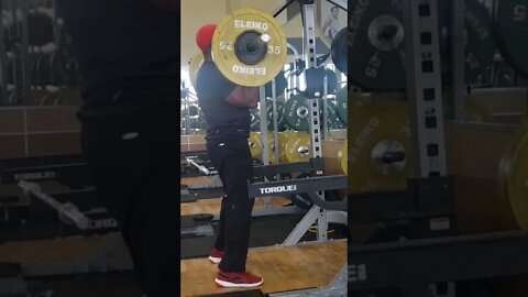 Front Rack Squats with Calf Raises