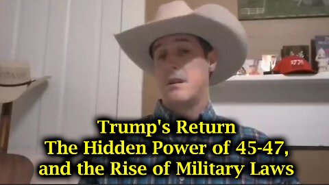 Derek Johnson Unveils Trump's Return The Hidden Power of 45-47, and the Rise of Military Laws!