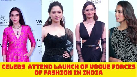 Tamannaah,Meera Rajput, Aayshmann Khurrana other Celebs at Launch Of Vogue Forces Of Fashion India