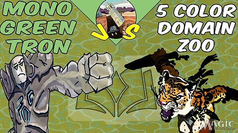 Mono Green Tron VS Domain Zoo｜The Monkey Steals the Ring ｜Magic the Gathering Online｜Modern