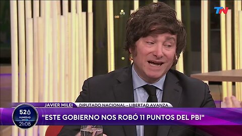 “Si entro al balotaje soy el próximo presidente argentino” Javier Milei en SÓLO