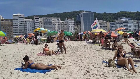 🇧🇷 Leme Beach, Rio de Janeiro ❤️ walking tour