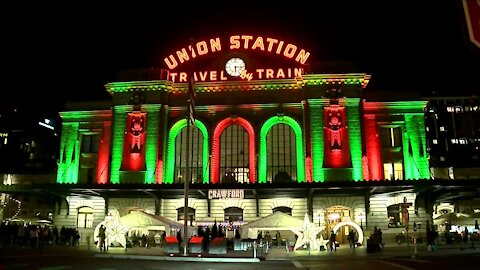 Grand Illumination at Union Station sees reduced crowds as Denver tightens restrictions