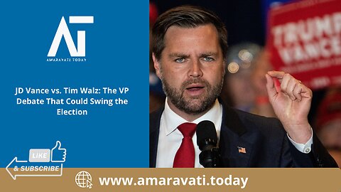 JD Vance vs Tim Walz The VP Debate That Could Swing the Election | Amaravati Today