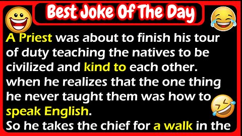 😂A Priest And An Indian Chief Joke🤣| Joke Of The Day