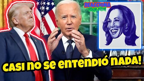 🚨 Reacción de Donald Trump 🇺🇸 en el primer Discurso de Joe Biden luego de renunciar su candidatura!