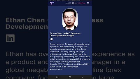 Tau Team - Ethan Chen 💎 #shorts #TauTeam #businessdevelopmentmanager #APAC