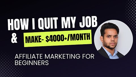 Earn $4000+ Monthly with Affiliate Marketing | Step-by-Step Guide to Quitting Your 9-to-5 Job