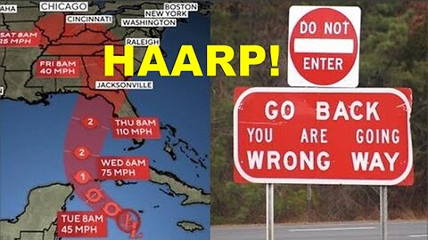 Call: WARNING It's Man-Made HAARP Hurricane 'Helene' Season Right now!