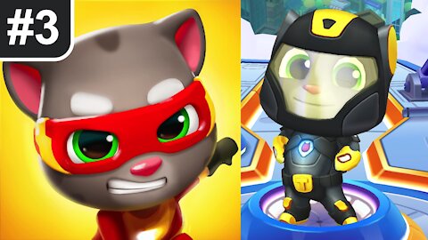 Talking Tom Hero Dash Gameplay #3 | Superhero Tom in BLACK SUIT