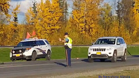 1st Amendment test Alaska State Troopers on scene three-car Collision!