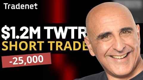 MY $1.2 MILLION TWITTER SHORT SWING TRADE!! $TWTR