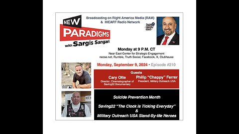 Gary Otte & Philip Ferrer: Saving22 & Military Outreach USA, New Paradigms w/Sargis Sangari EP #210