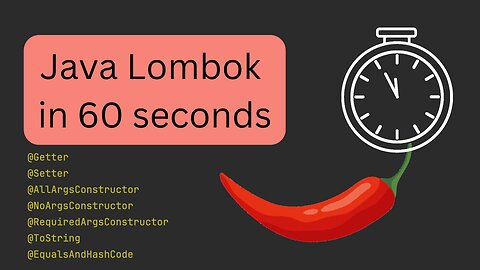 Java Lombok in 60 seconds