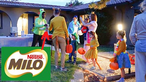 We gave Malaysian MILO to our neighbors on Halloween