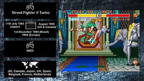 Console Fighting Games of 1993 - Street Fighter II Turbo