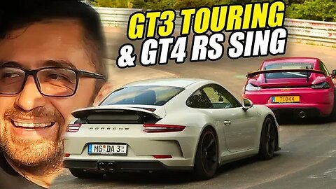 9000 RPM! Manual vs PDK: Porsche GT3 Touring & GT4 RS // Nürburgring