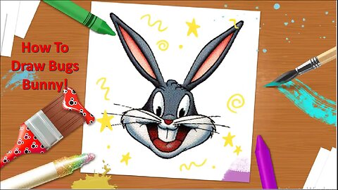 How to draw Bugs Bunny