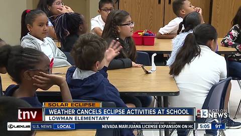 Mother Nature puts damper on school eclipse viewing