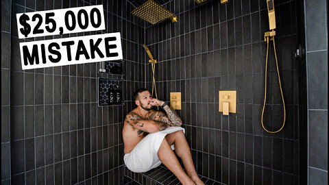 I Built a $25,000 Steam Sauna Shower + Everything Went Wrong