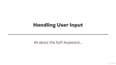 108 - Module Introduction Handling User Input | REACT NATIVE COURSE