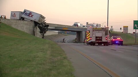 Crews on scene of semi-truck fire