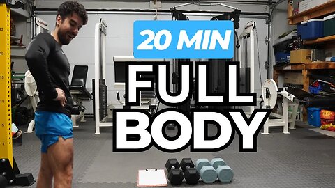 20 MIN Full Body HIIT Workout With Dumbbells