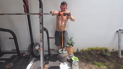 Father & Son Workout in Nicaragua - Cut Day 147 - Grip & Forearms with 1 Set to Failure