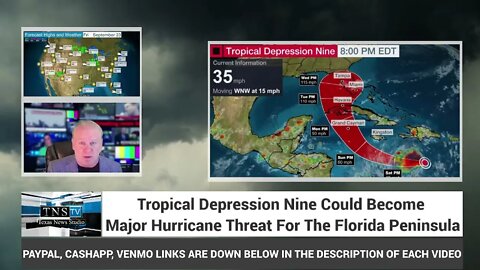 Tropical Depression Nine Could Become Major Hurricane Threat For The Florida Peninsula