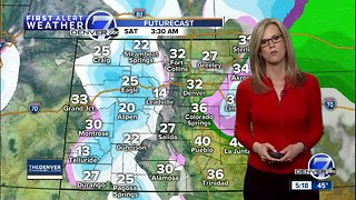 A rain snow mix for Denver tonight