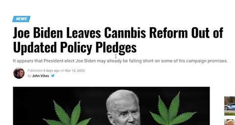 Waffling Joe Reversing Course On Lockdowns And Cannabis Reform