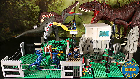 Custom Built Lego Set Jurassic World Chaos Theory Dinosaur Toys Unboxed Spinosaurus #shorts