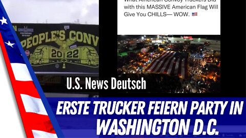 Erster Truckerconvoy feiert Party in D.C.