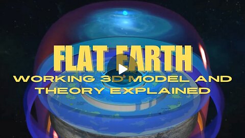 FLAT EARTH - WORKING 3D MODEL - THEORY EXPLAINED