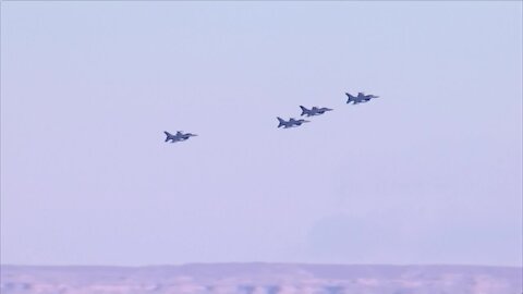 Colorado Air National Guard's F-16 fighter jet flyover on Veterans Day in Loveland