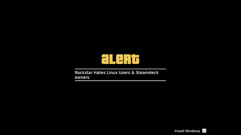 Rockstar Hates Linux