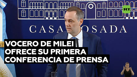 "Vienen tiempos de cambio complejos": el vocero de Milei ofrece su primera conferencia de prensa