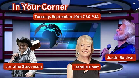 In Your Corner Livestream: Justin Sullivan, Lorraine Stevenson and Latrelle Pharr