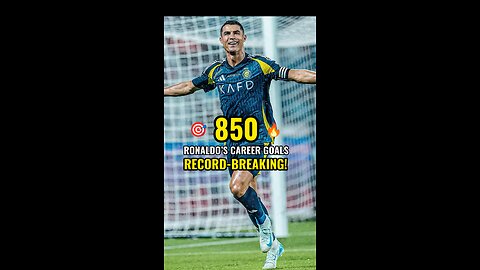 CRISTIANO RONALDO BREAKS RECORD WITH 850 CAREER GOALS 🎯🔥