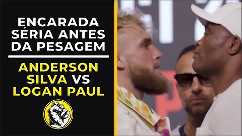 LOGAN PAUL E ANDERSON SILVA FAZEM ENCARADA ANTES DA PESAGEM!