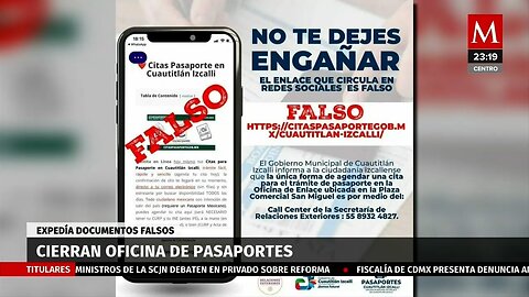 Oficina de pasaportes en Iztacalco cerrada por fraude en documentación falsa