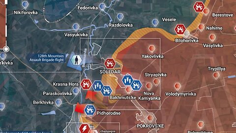 Ukraine Russian Chronicle, Rybar Map for January 7-8, 2023, The Noose Around Bakhmut Tightens.