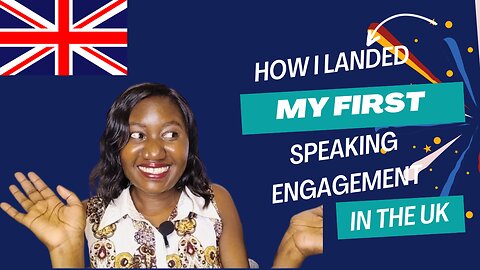 How I landed my first speaking engagement in the UK