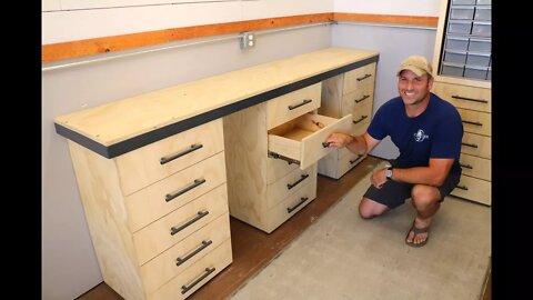 Workbench w/ Drawers Build - for the Shipping Container Shop