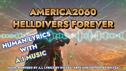 HELLDIVERS AND AMERICA2060 - HELLDIVERS FOREVER - SUPERHUMAN LYRICS WITH A.I MUSIC