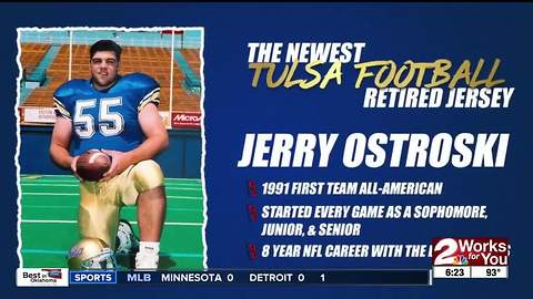 Tulsa Football to retire Jerry Ostroski's #55 jersey