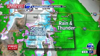 A mild and moist Spring storm for Colorado