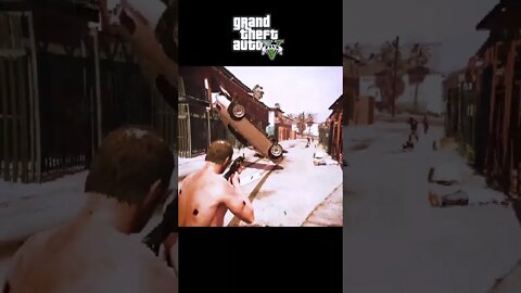 crazy Trevor rampage hit the car in gta 5 | GTA V short | gta5 video #shorts #gta5 #lazoogames