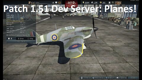 War Thunder - Patch 1.51 "Cold Steel" Dev server - Planes!